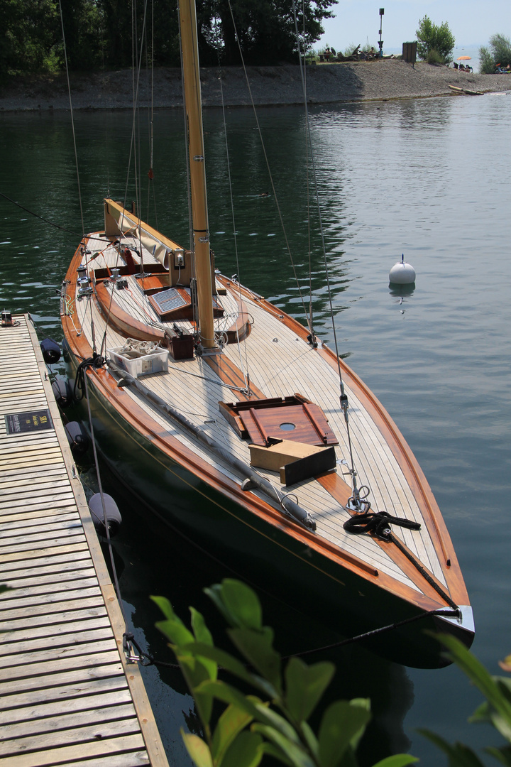 8mR-Yacht von König Harald von Norwegen - nach der Regatta