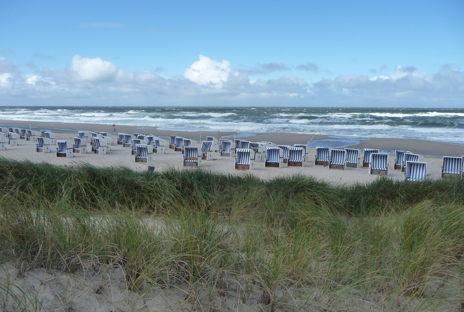 9. August am Sylter Strand zwischen Kampen und List