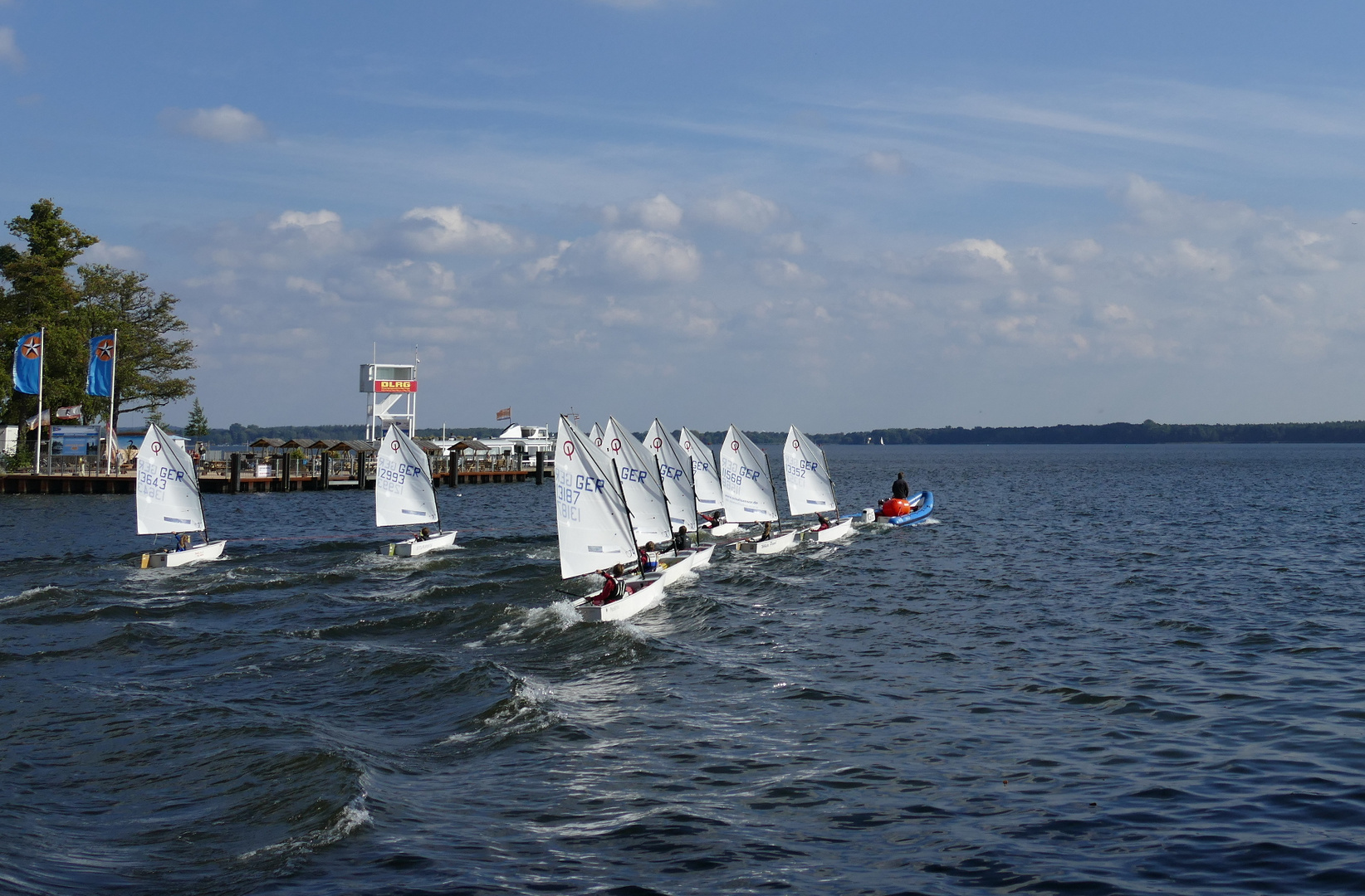 9 Optimisten auf dem Müggelsee