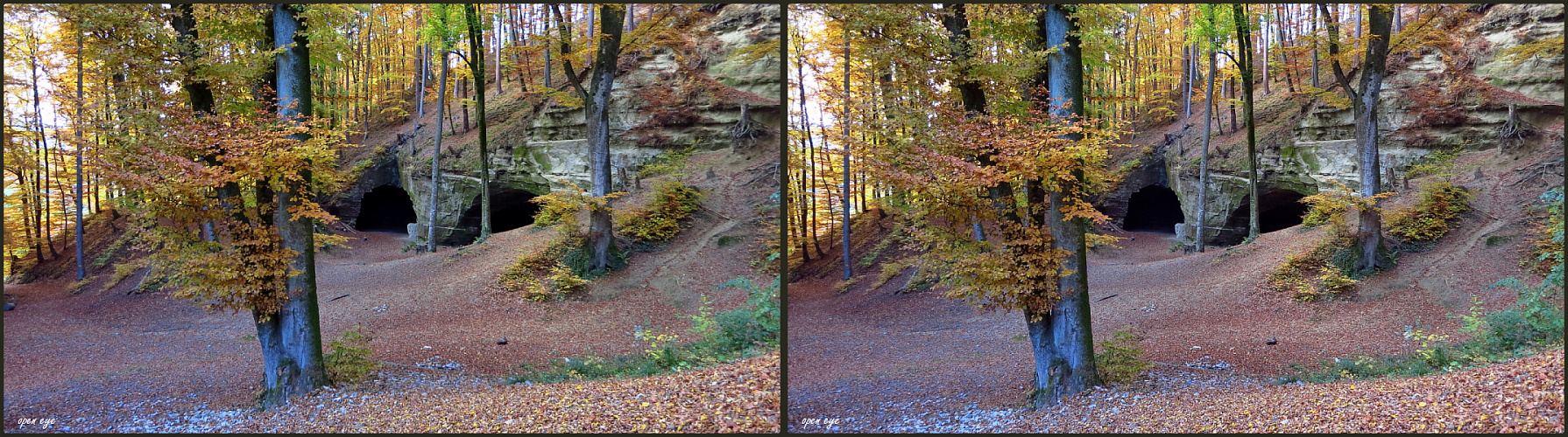 9. Sandsteinhöhlen Gränichen/ Kt. AG / Schweiz - Kreuzblick