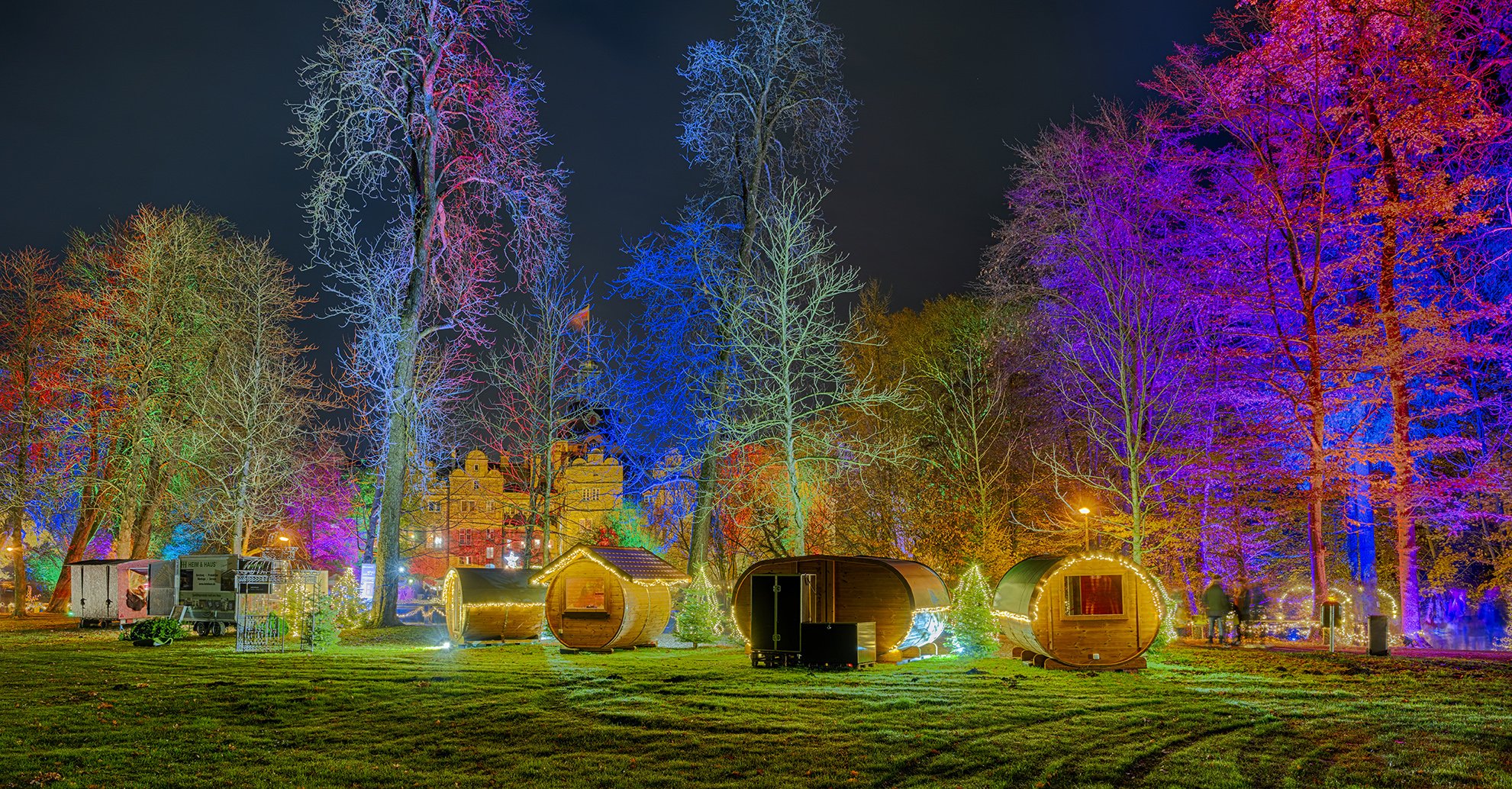 9025TZ-27TZ Schloss Bückeburg Weihnachtszauber  Backstage beleuchtet