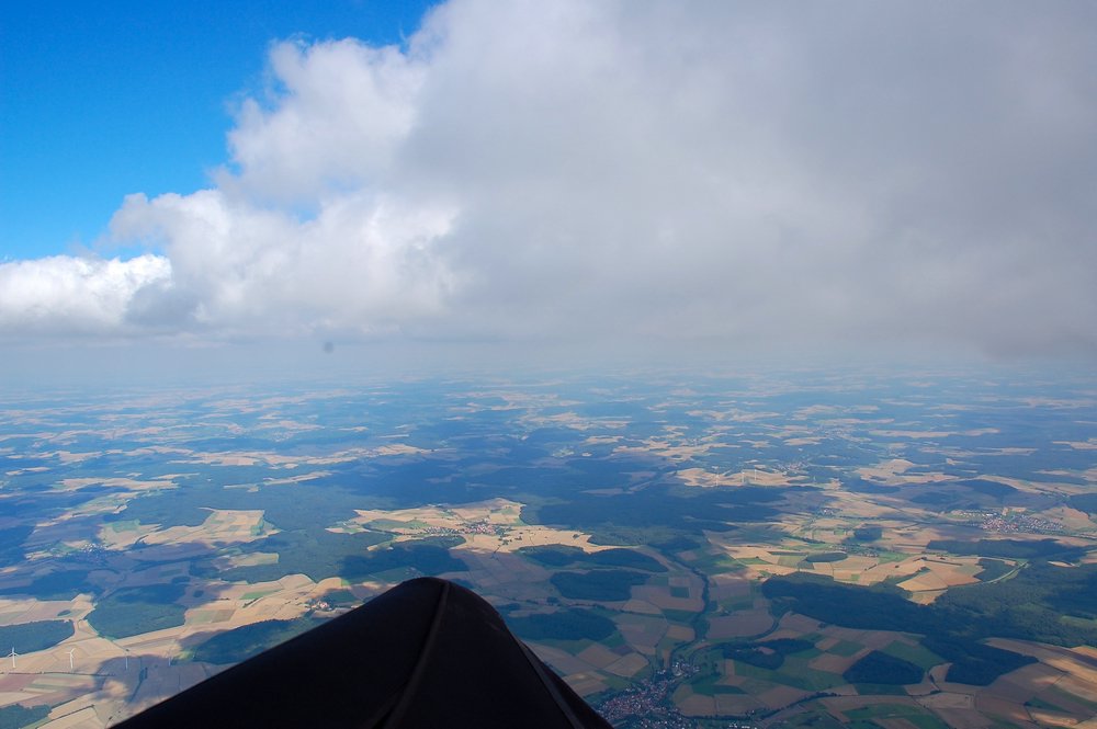 90km Streckenflug von der Bergstraße über den Odenwald ins Taubertal