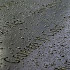 9/11 Memorial Lower Manhattan in the rain