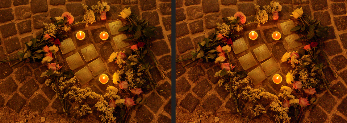 9.11.2018 Stolpersteine in Landshut (3D Kreuzblick)
