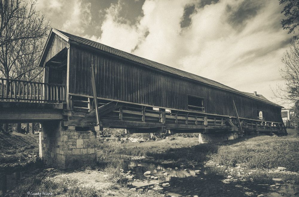 Holzbrücke in Buchfart  von Sandy Franz