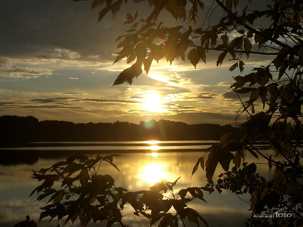 (92) abendstimmung am see