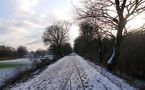 Radweg Zechenbahn General Blumenthal im Mini-Winter von Diruwi 