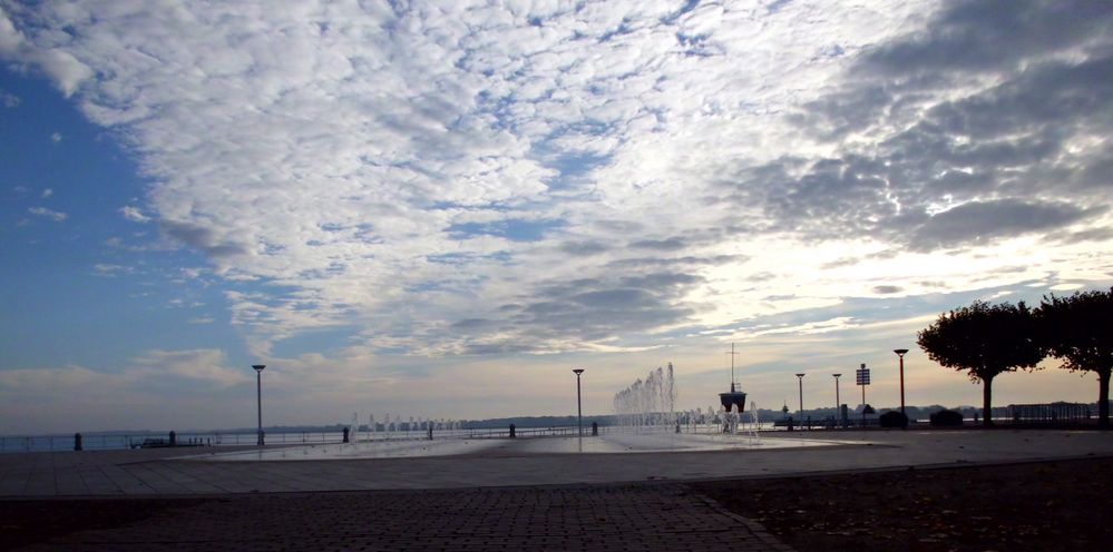 9.30h in Deutschland und so empfängt uns die Promenade.