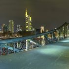 9332H-9346H Frankfurt bei Nacht am eisernen Steg  Panorama