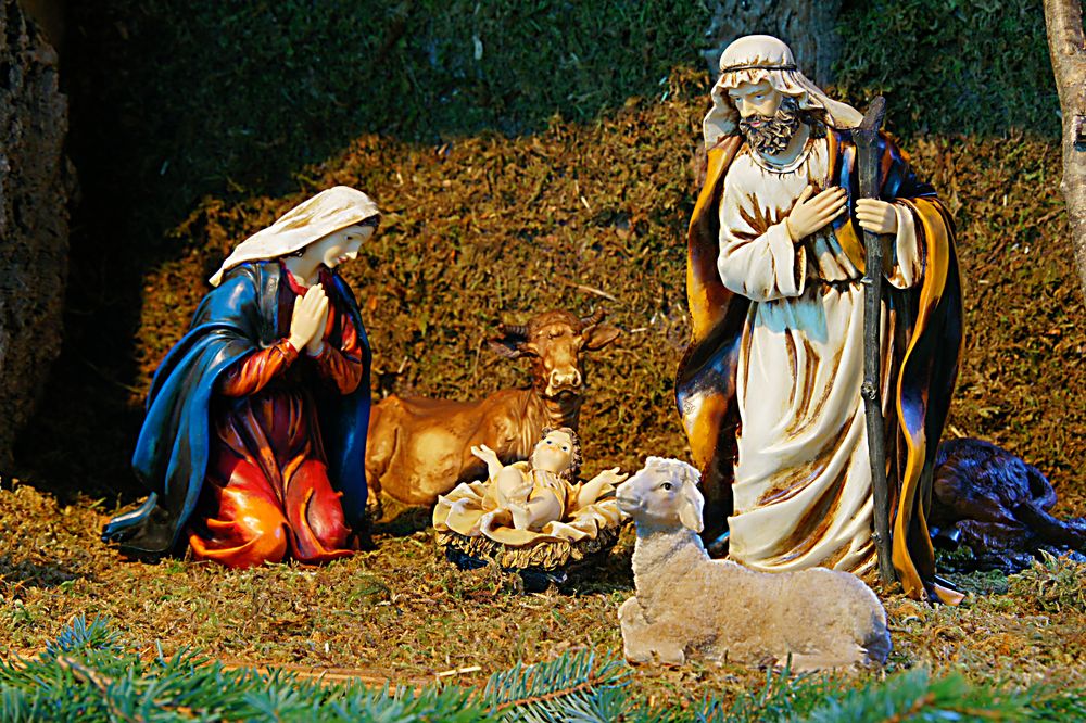 9364Krippe Foto & Bild kunstfotografie & kultur, jahrmarkt/weihnachts