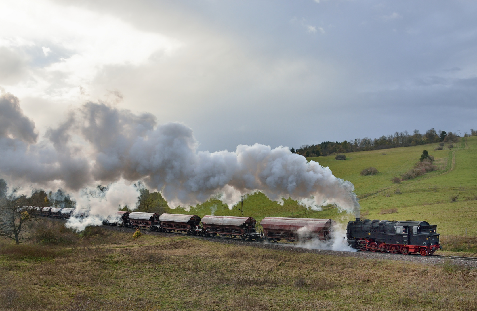 95 027 am 29.10.2017 Tv vor Hüttenrode mit 13 Tads