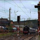 95 1027-2 und BR 285 der HVLE Einfahrt Blankenburg (Harz)