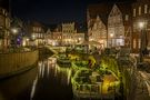 Stader Altstadt bei Nacht von Helmut Beutel