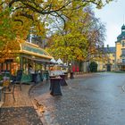 9767S Pavillon vor Schloss Bückeburg Herbst beleuchtet