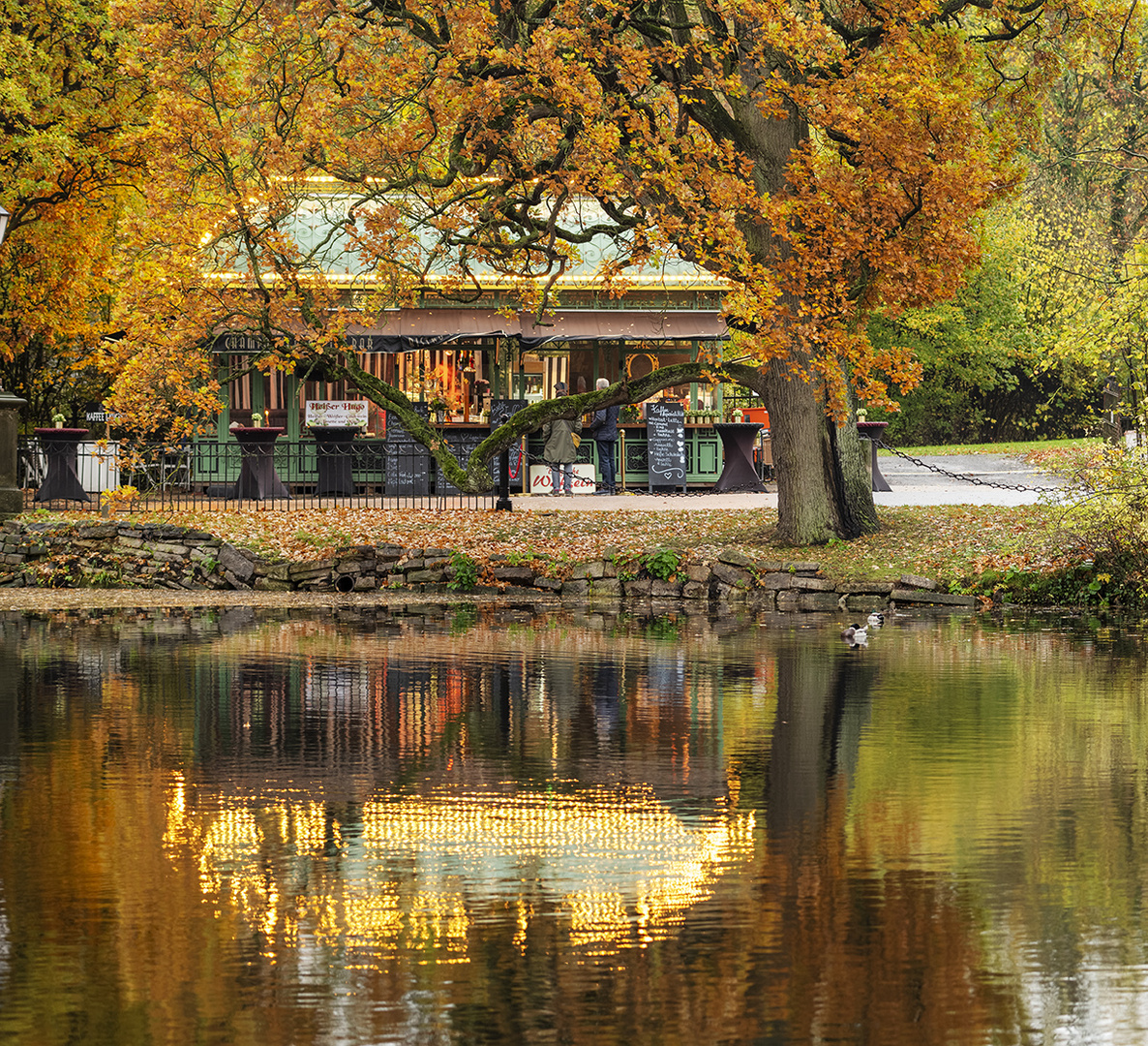 9770S Pavillon im Schlosspark Bückeburg Herbst