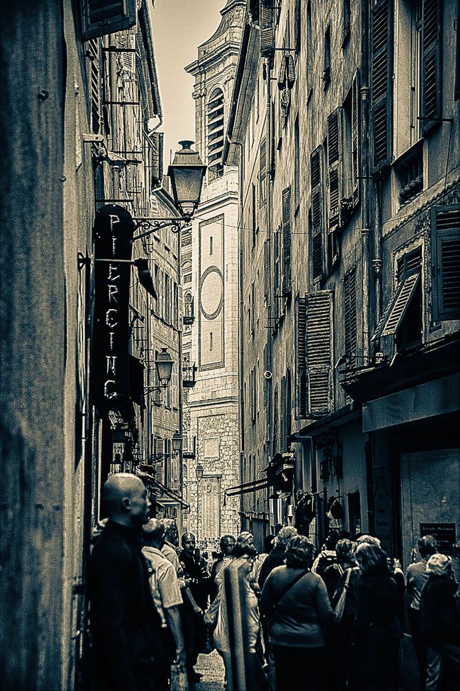 Gasse Nizza von Peter Peukert