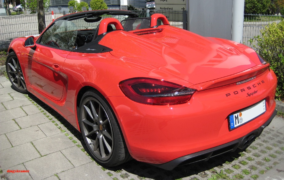 981 Spyder - man's dream comes true in sexy red dress