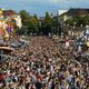 Menschenmassen auf der Wiesn