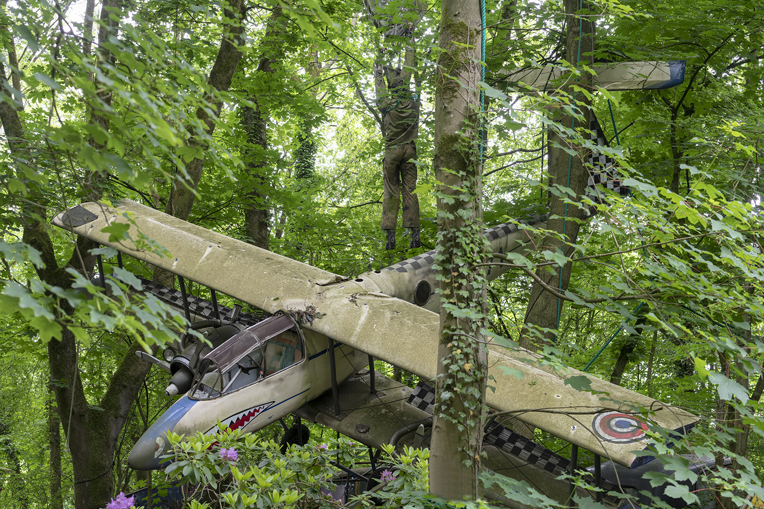 9875R Flugzeugabsturz im Wald bei Neandertal