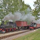 99 1574-5 + 99 1584-4 am 14.09.18 Paralellausfahrt in Nebitschen