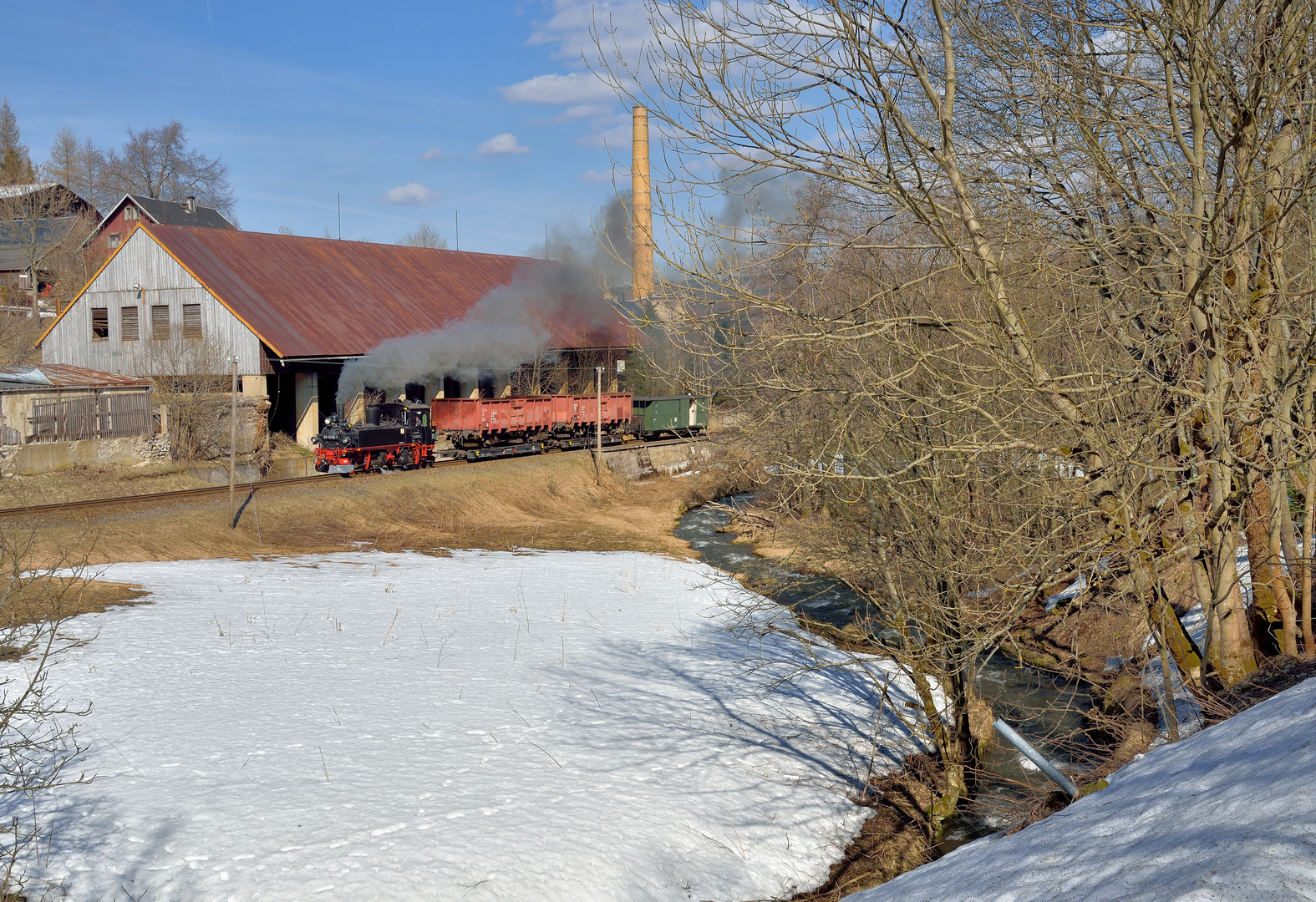 99 1608-1 am 23.03.19 aus Tschechien bei Hammerunterwiesenthal