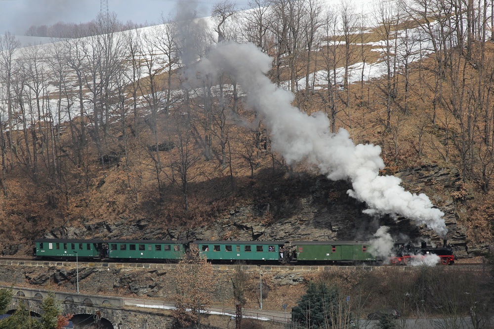 99 1608 mit Reichsbahnzug