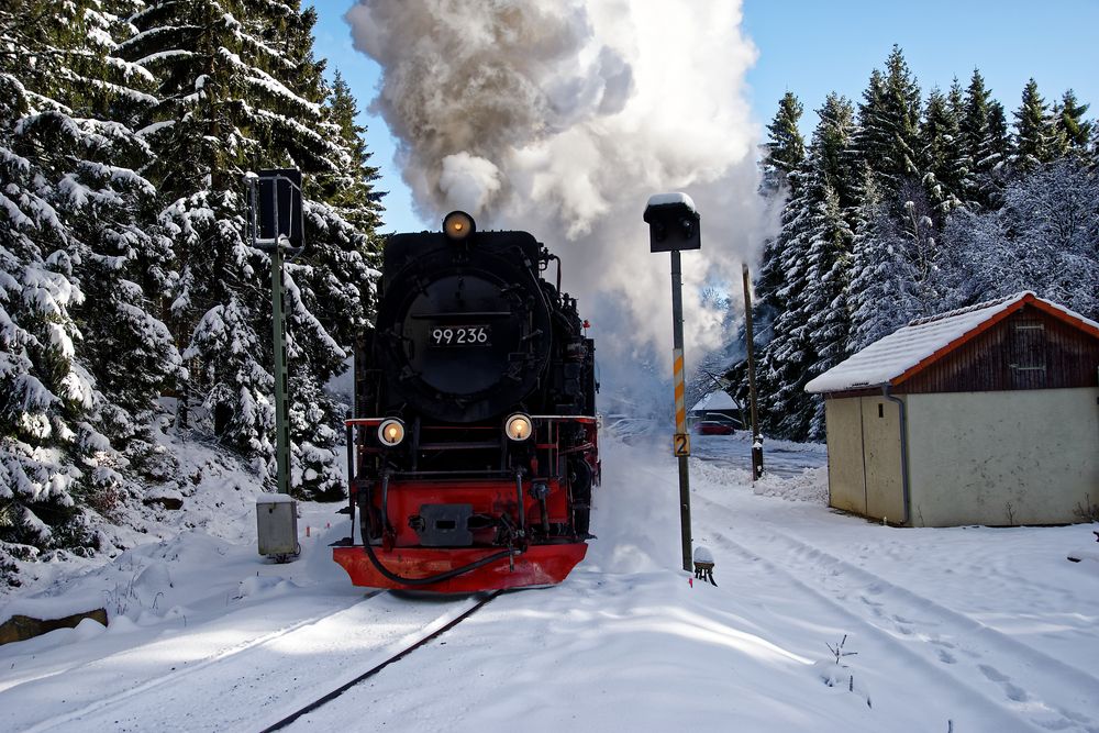 99 236 bei Ausfahrt Schierke