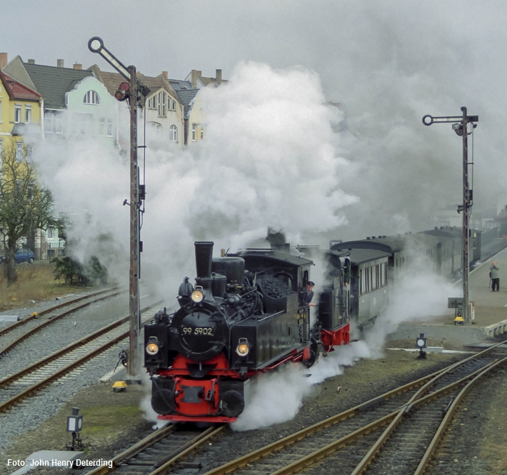 99 5902 und 99 6101 in Nordhausen, Februar 2003