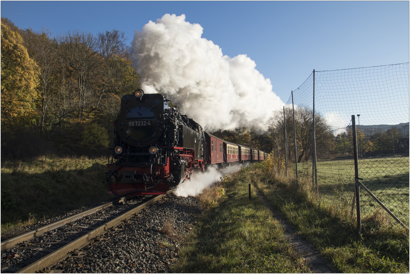 99 7232-4 mit Zug 3931 (03.11.2017) #1