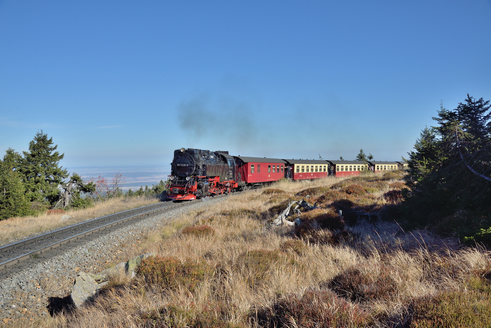 99 7239-9 am 13.10.18 auf dem Brocken 