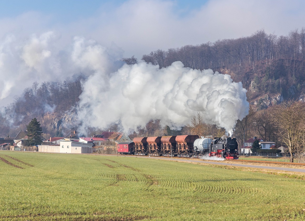 99 7239 mit Güterzug