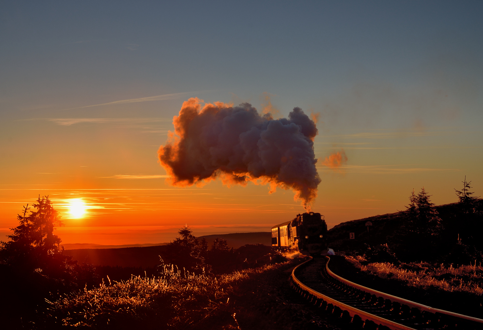 99 7243-1 auf dem Brocken