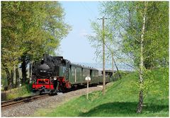 99 787 kurz vor der Einfahrt in den Bahnhof Kurort Jonsdorf