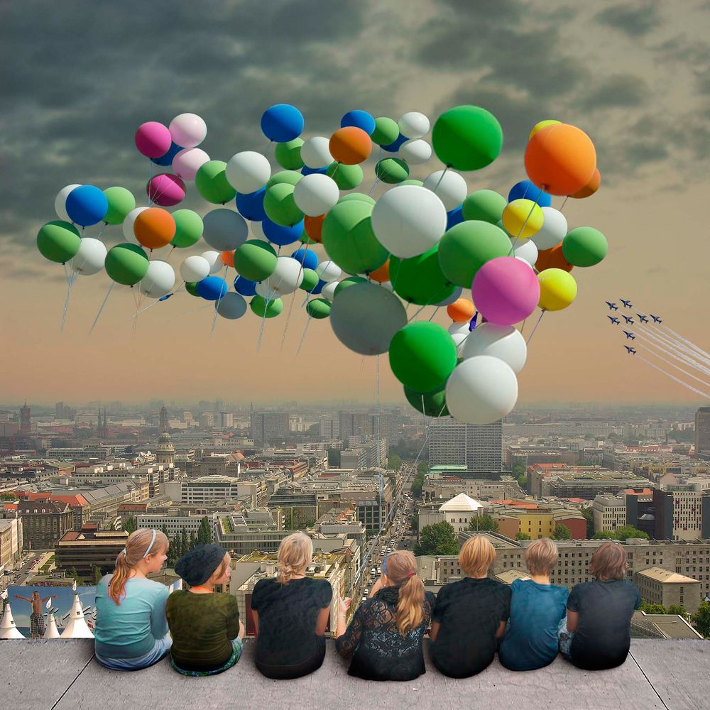 99 Luftballons Foto & Bild composing, digiart, fotomontage Bilder auf