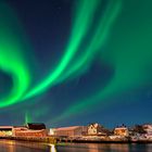 9985G-9988G Lofoten Svolvaer Nordlicht  Panorama