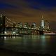 Skyline Blick vom Brooklyn Bridge Park nach Lower Manhattan