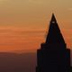 Frankfurter Messeturm am Abend