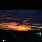 A 17 kurz hinter Dresden - Blick aus dem Heckfenster