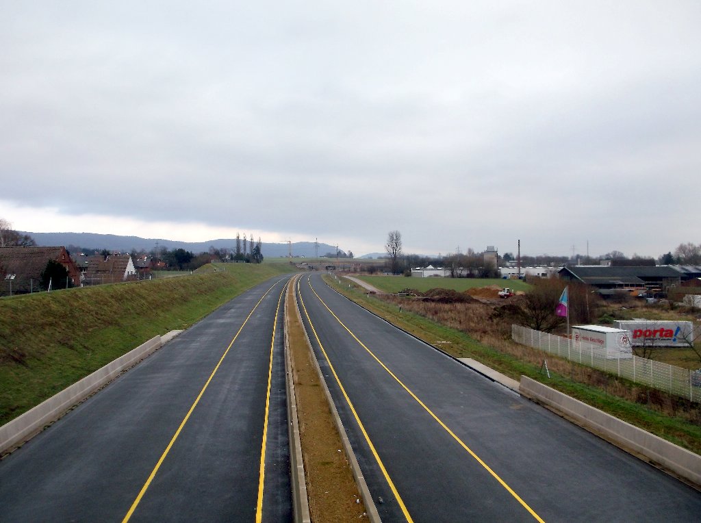 A 30 von der Flutgrabenbrücke aus