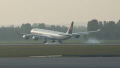 A 340 - 600 beim Aufsetzen