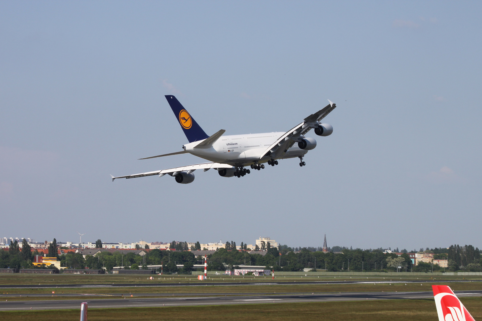 A 380 Abschiedswinken