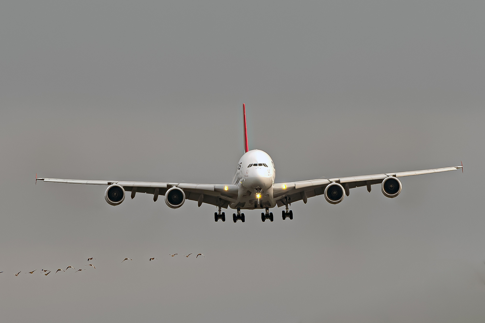 A 380 approaching 22 EDDC