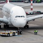 A 380 auf dem Düsseldorfer Flughafen