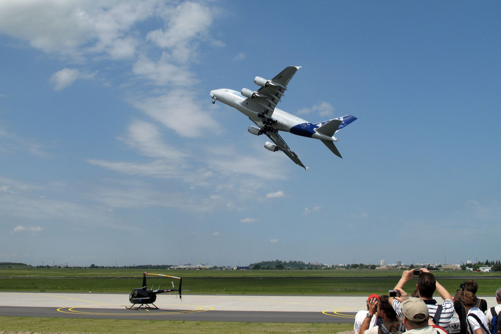 A 380 beim Show-Start