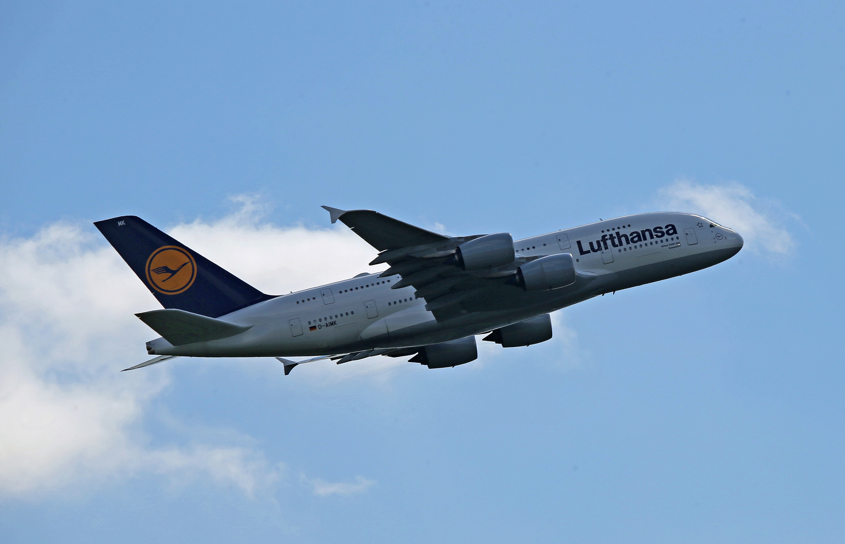 A-380 der Deutschen Lufthansa D-AIMK