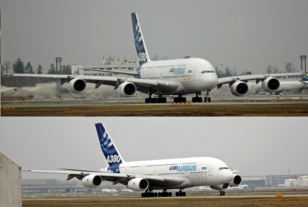 A 380 - Erster Start von 18 West