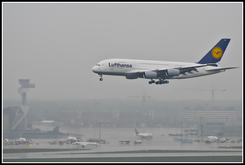 A 380 - first landing in Frankfurt