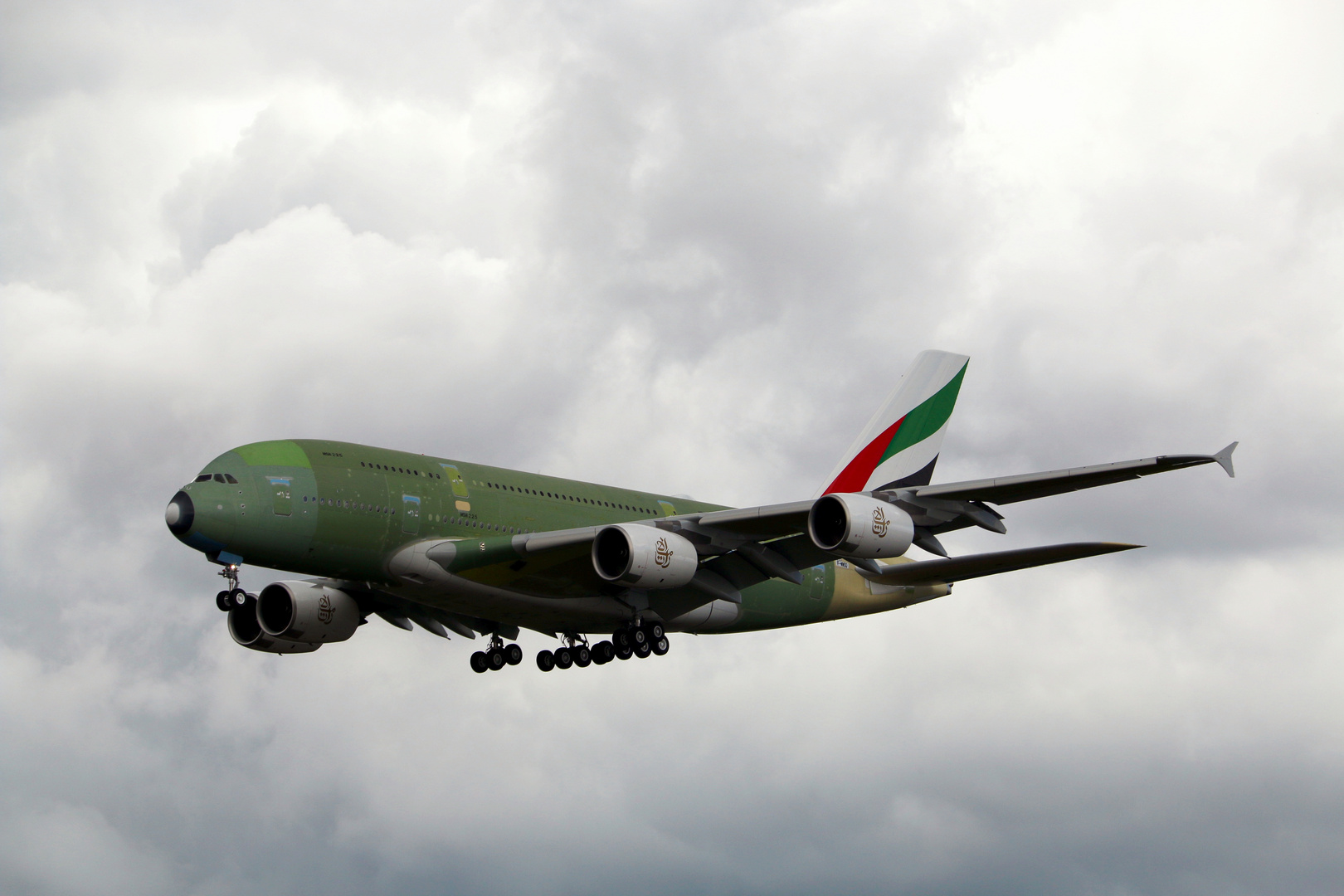  A 380 im Landeanflug