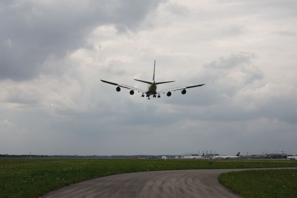 A 380 Landung in München