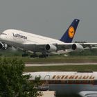 A 380 Lufthansa vs. Interflug